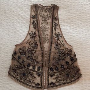 Free People Beaded Vest